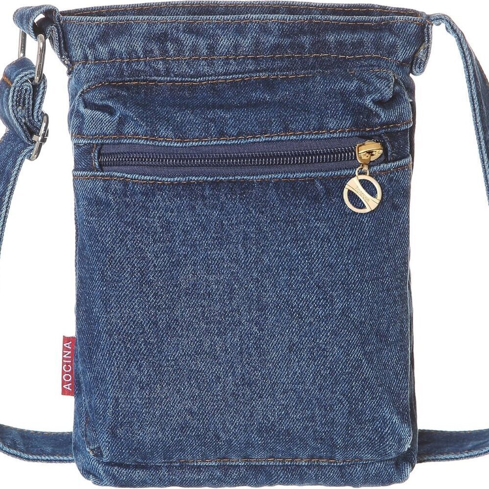 Denim Purse Small Blue Crossbody Shoulder Bag Youth Teen Women Gift